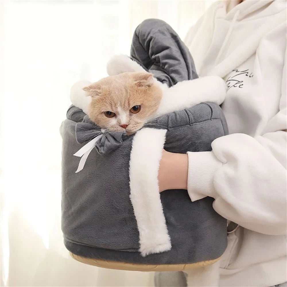 Sac de Transport Hiver Chaud pour Petits Chiens Chats Voyage