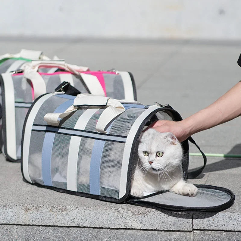 Sac de Transport Pliable Portable pour Chats et Chiens Petits à Moyens