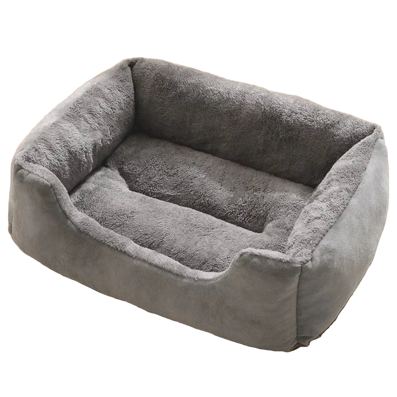 Lit Doux Chaleureux Dessin Animé pour Chien Chat Grande Maison Hivernale Confortable