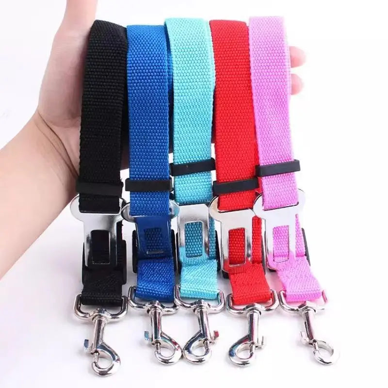 Ceinture de Sécurité Réglable Universelle pour Chien Chat Nylon Robuste