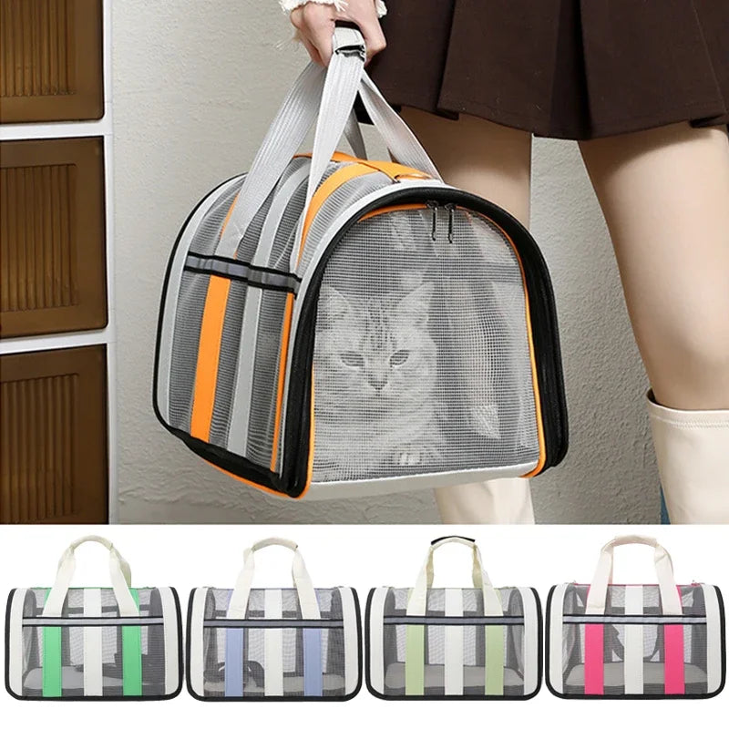 Sac de Transport Pliable Portable pour Chats et Chiens Petits à Moyens