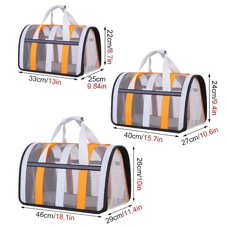 Sac de Transport Pliable Portable pour Chats et Chiens Petits à Moyens