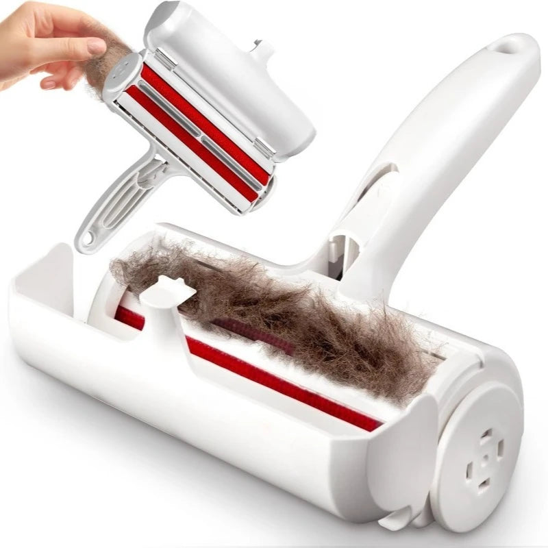 Rouleau Anti-Poils Réutilisable Ultra-Efficace pour Chats & Chiens Meubles Tissus