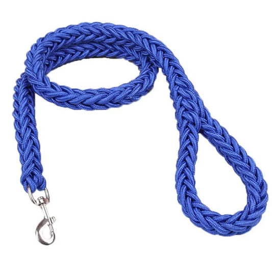 Laisse Collier Réglable Nylon Bicolore Robuste pour Chiens Moyens et Grands 130cm